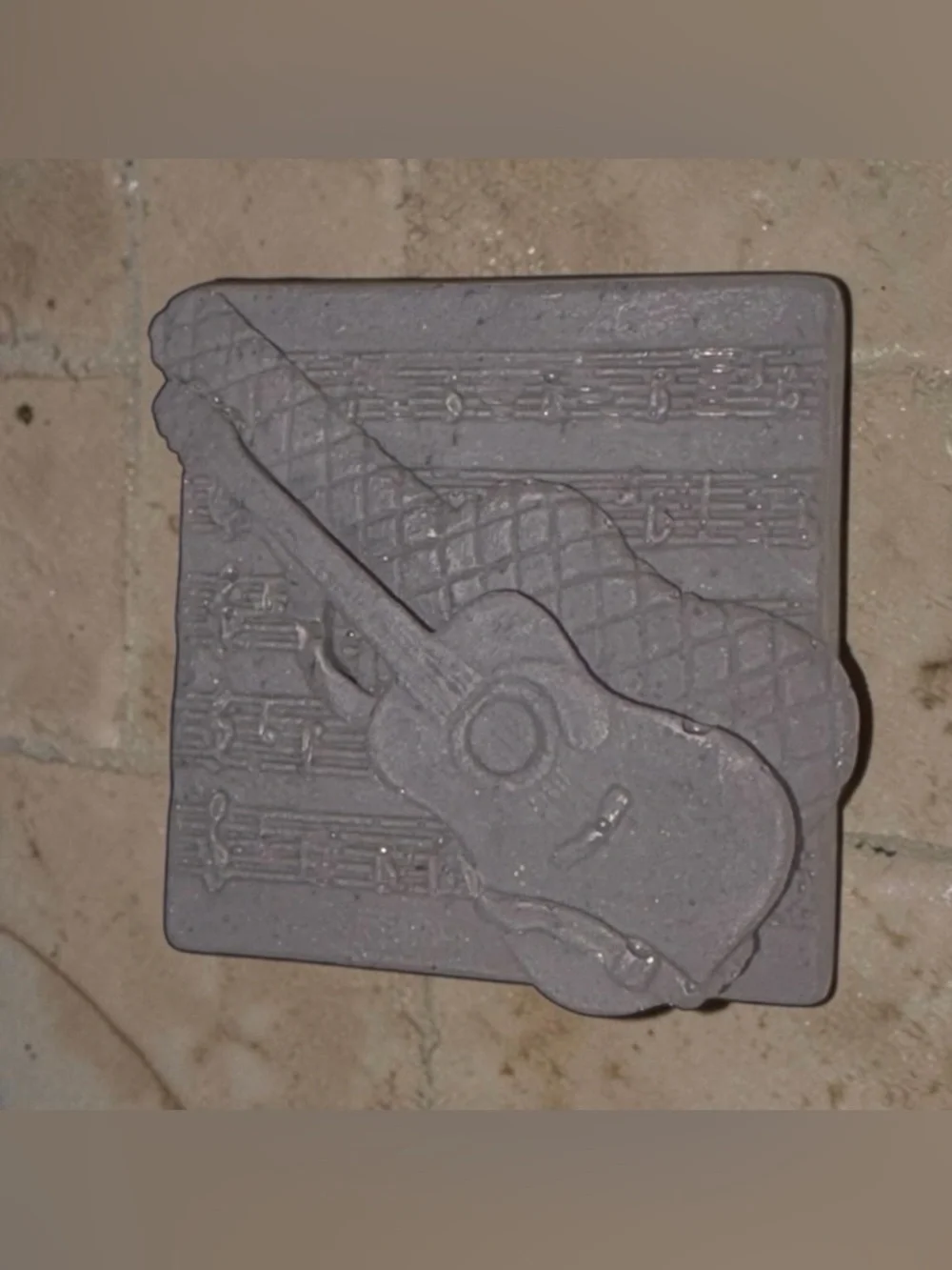 Citrus  Soap handmade guitar 2.5x2.5in 6oz oatmeal based